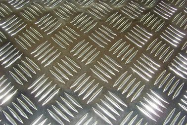 China 5 Bar Aluminium Chequer Plate Tread Sheet Continuous Casting for Car and Ship supplier