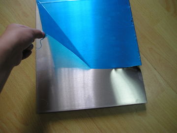 China Coverd Surface Alloy Precision Aluminum Plate / Sheet With Blue PVC Film Available supplier